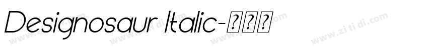 Designosaur Italic字体转换